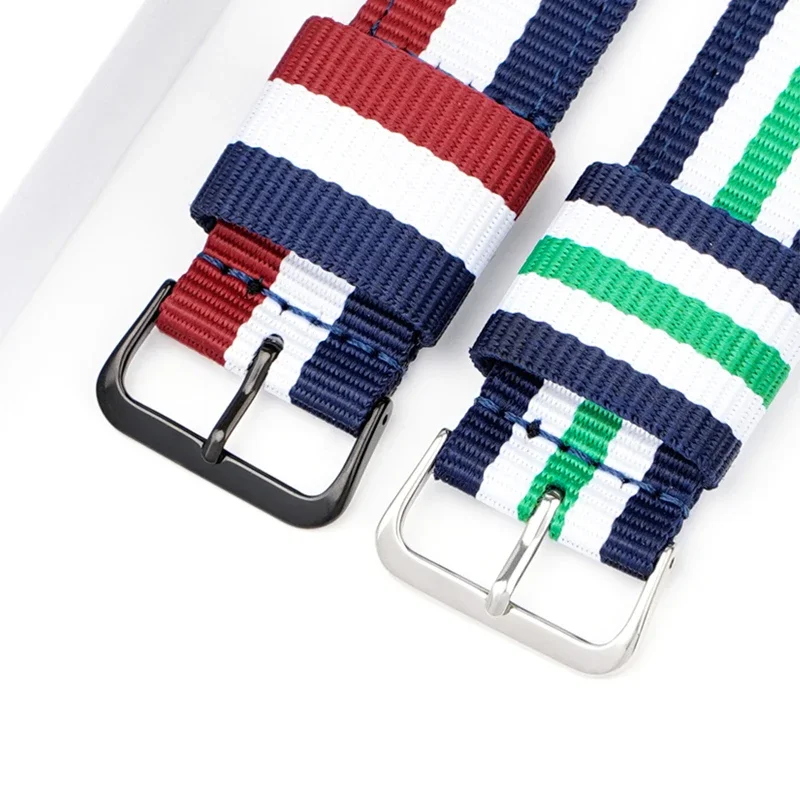 20mm 22mm Woven Nylon Strap fo - مراجعة Canvas Strap Watch وسعره