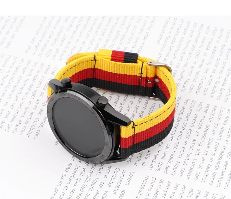 20mm 22mm Woven Nylon Strap fo - مراجعة Canvas Strap Watch وسعره