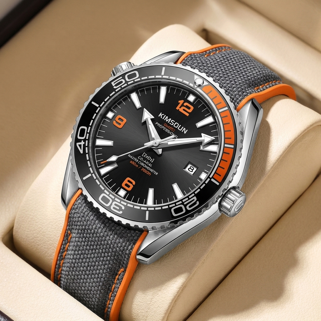 1 piece sporty men's watch wit - مراجعة Canvas Strap Watch وسعره