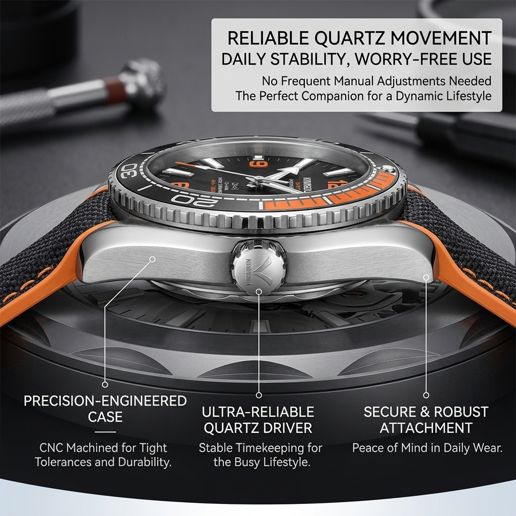 1 piece sporty men's watch wit - مراجعة Canvas Strap Watch وسعره