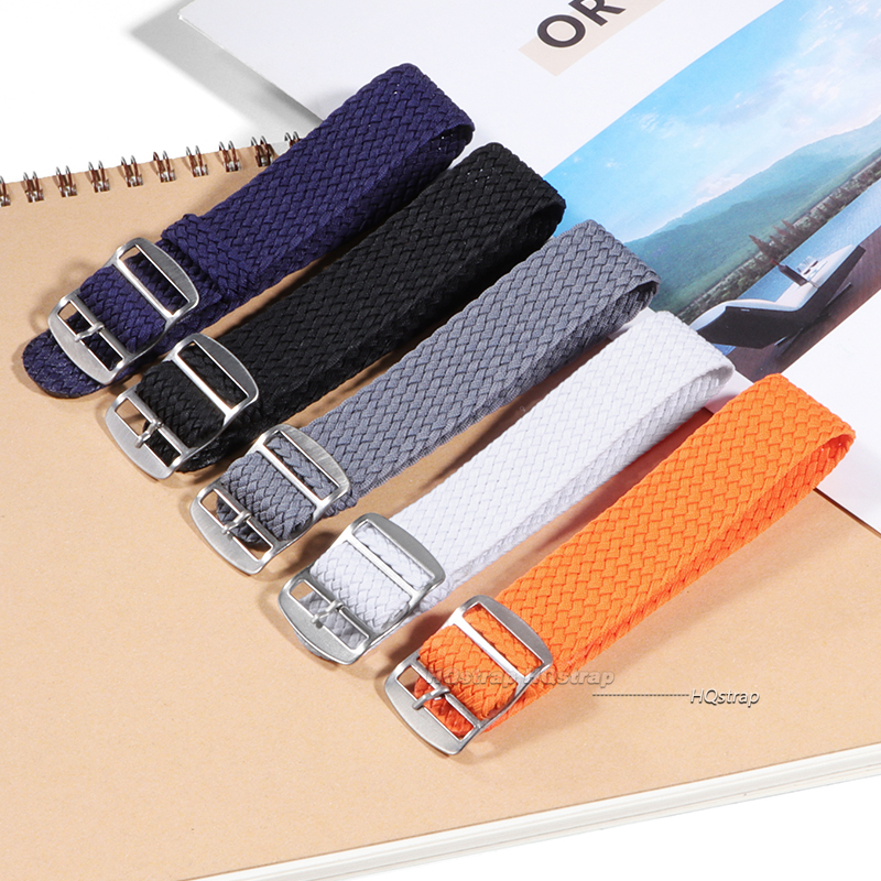 16mm 18mm 20mm 22mm Nylon Canv - مراجعة Perlon Strap Woven وسعره