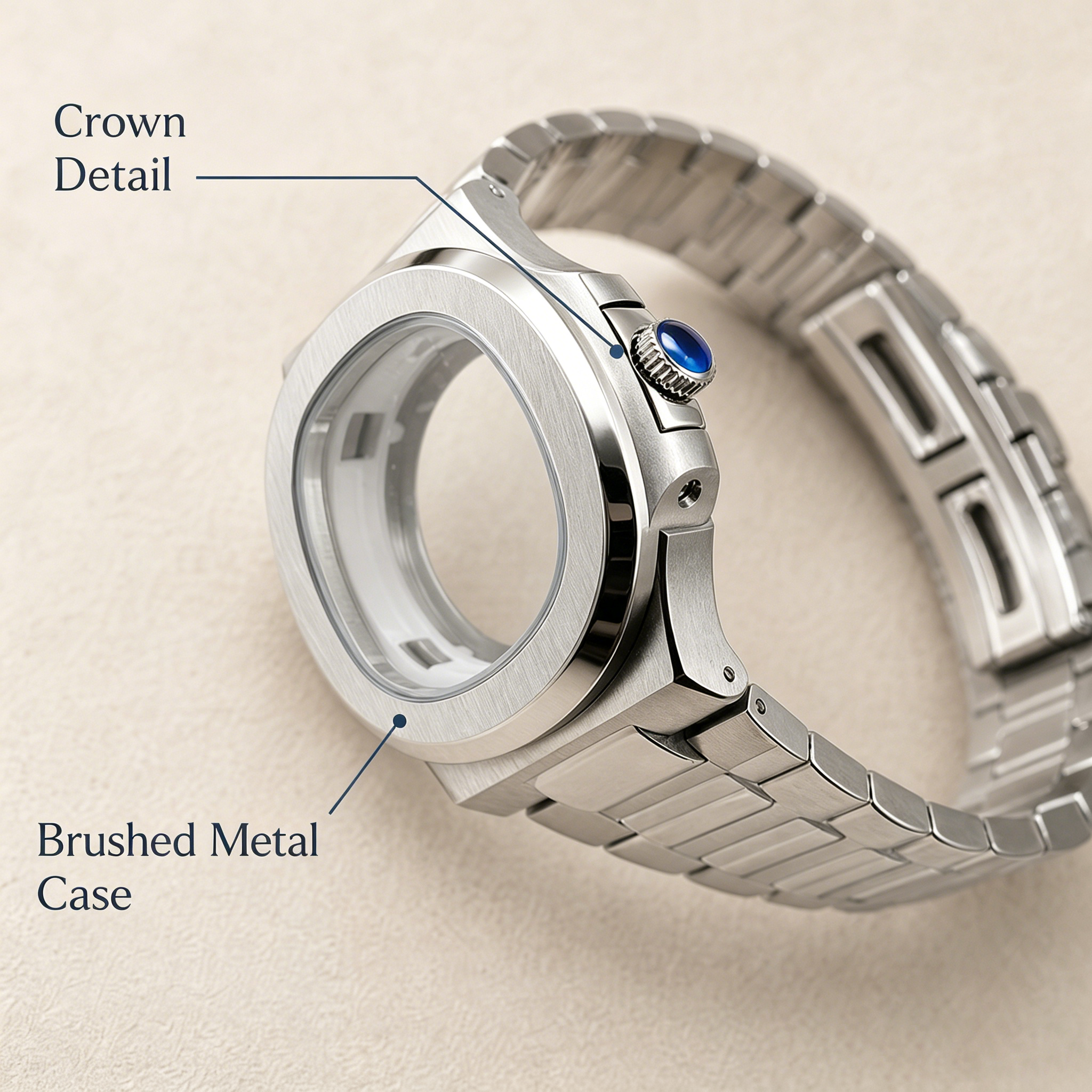 40mm Nautilus Watch Case Mod K - مراجعة Butterfly Clasp Deployant وسعره