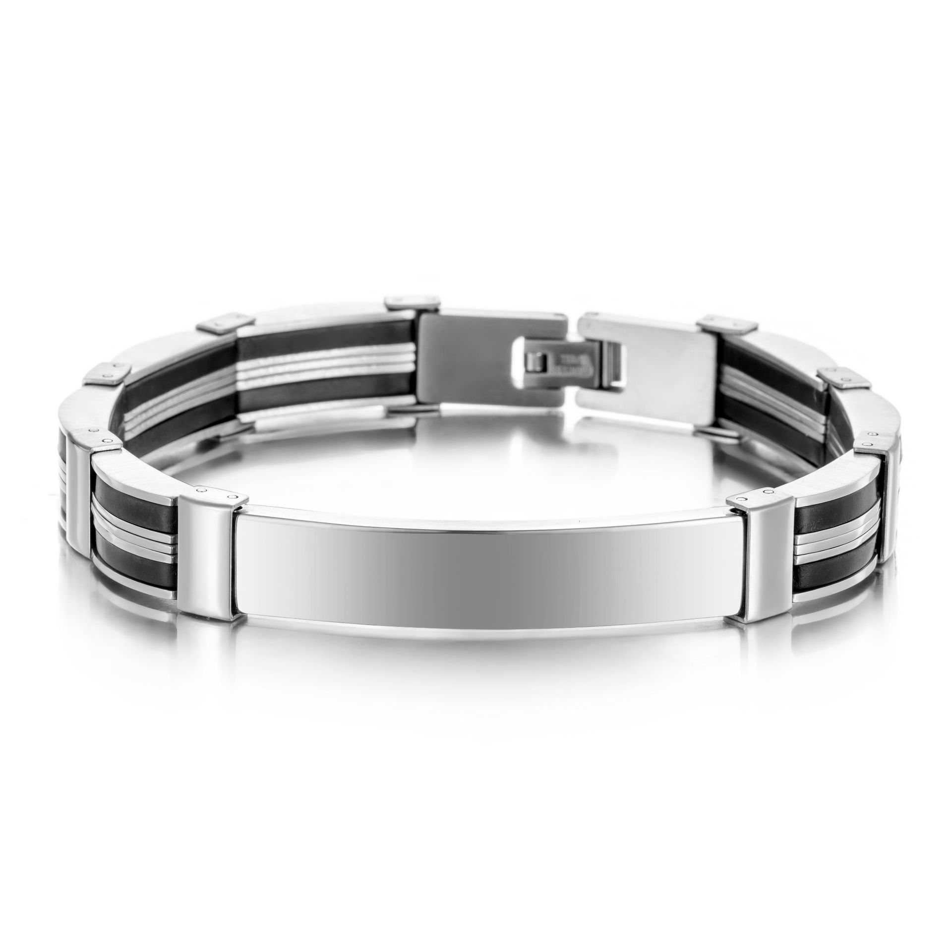 Punk Custom TEXT Name Men Stai - مراجعة Silicone Band Women وسعره