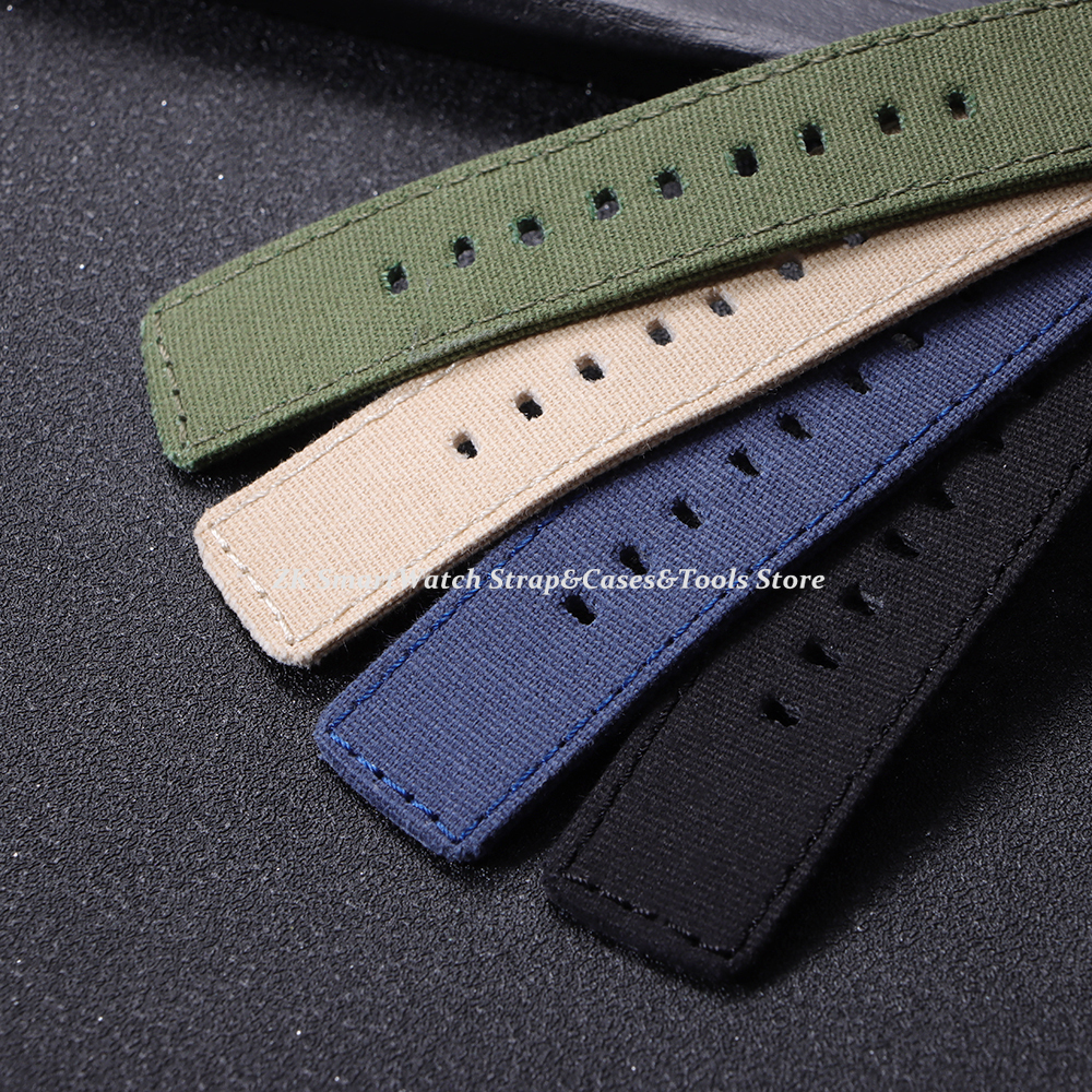 Nylon Watch Strap 20mm 22mm fo - مراجعة Canvas Strap Watch وسعره