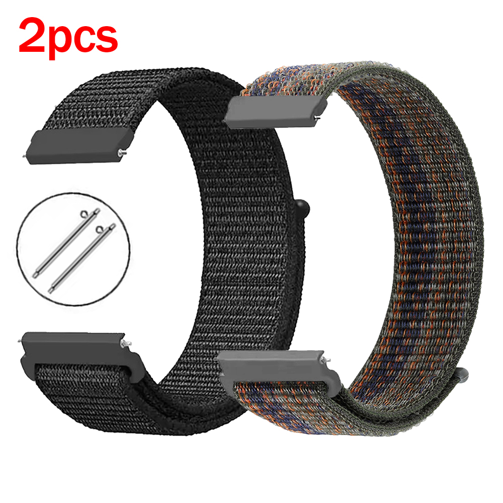 2Pcs 22mm Nylon Sport Strap Fo - مراجعة Sport Loop Velcro وسعره