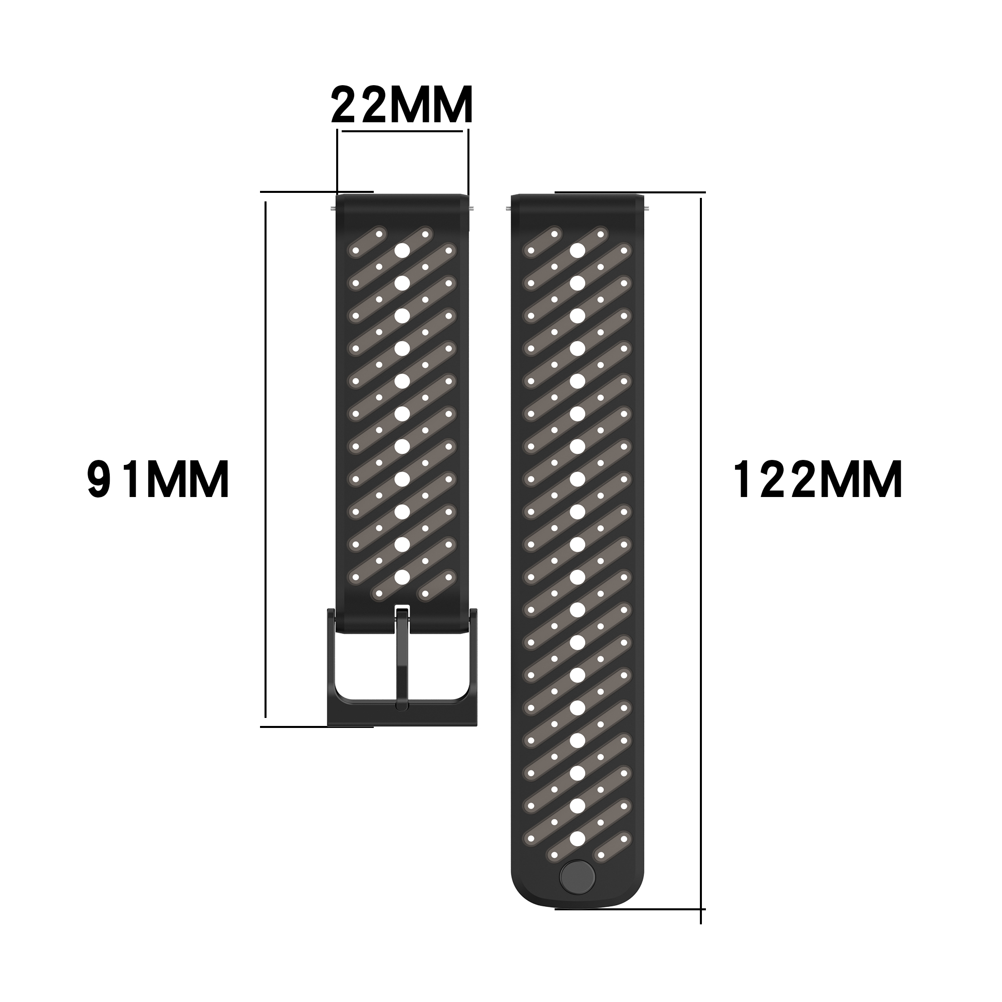Silicone Sports Band For Suunt - مراجعة Silicone Watch Band 22Mm وسعره
