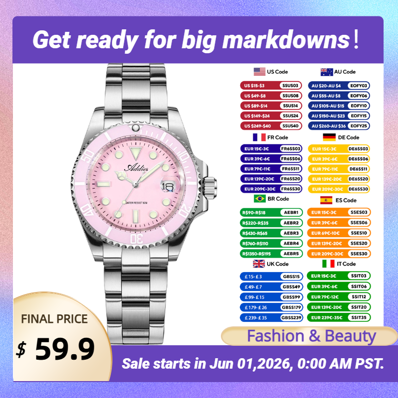 Addies New Women Watches Luxur - مراجعة Butterfly Clasp Deployant وسعره