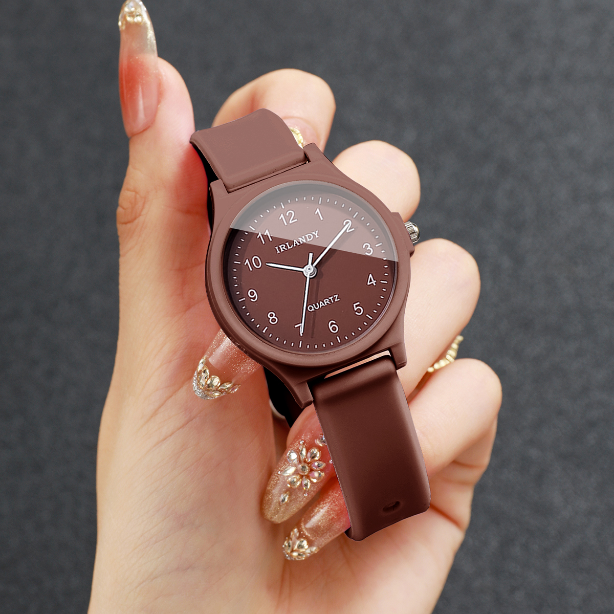 2PCS Fashion Arabic Dial Women - مراجعة Silicone Band Women وسعره