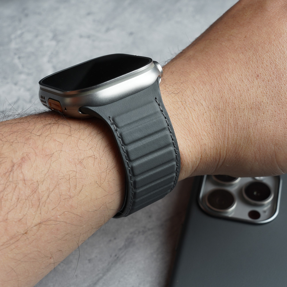 Magnetic Nappa Genuine Strap f - مراجعة Suede Strap Watch وسعره
