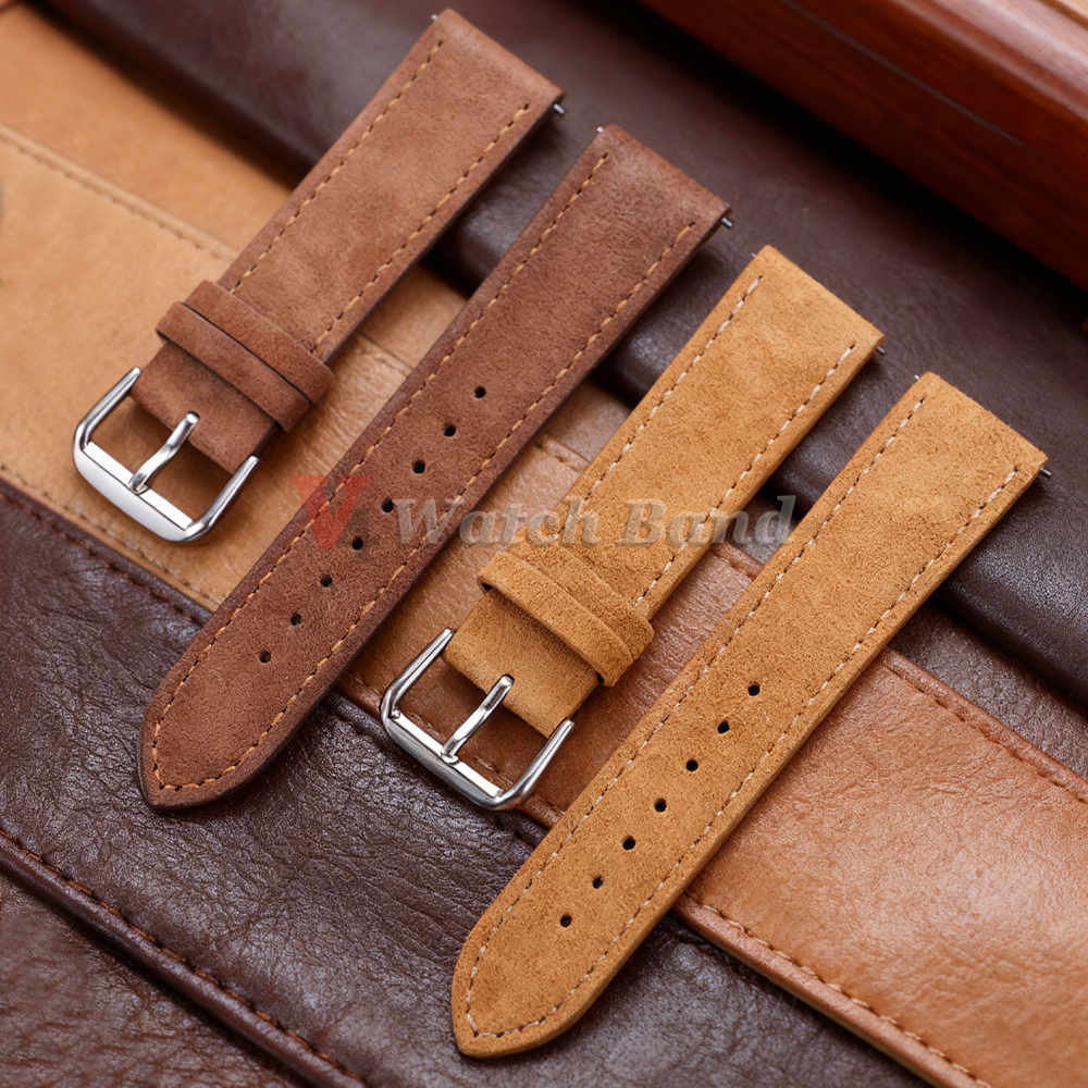 18/19/20/22mm Watch Band Genui - مراجعة Suede Strap Watch وسعره