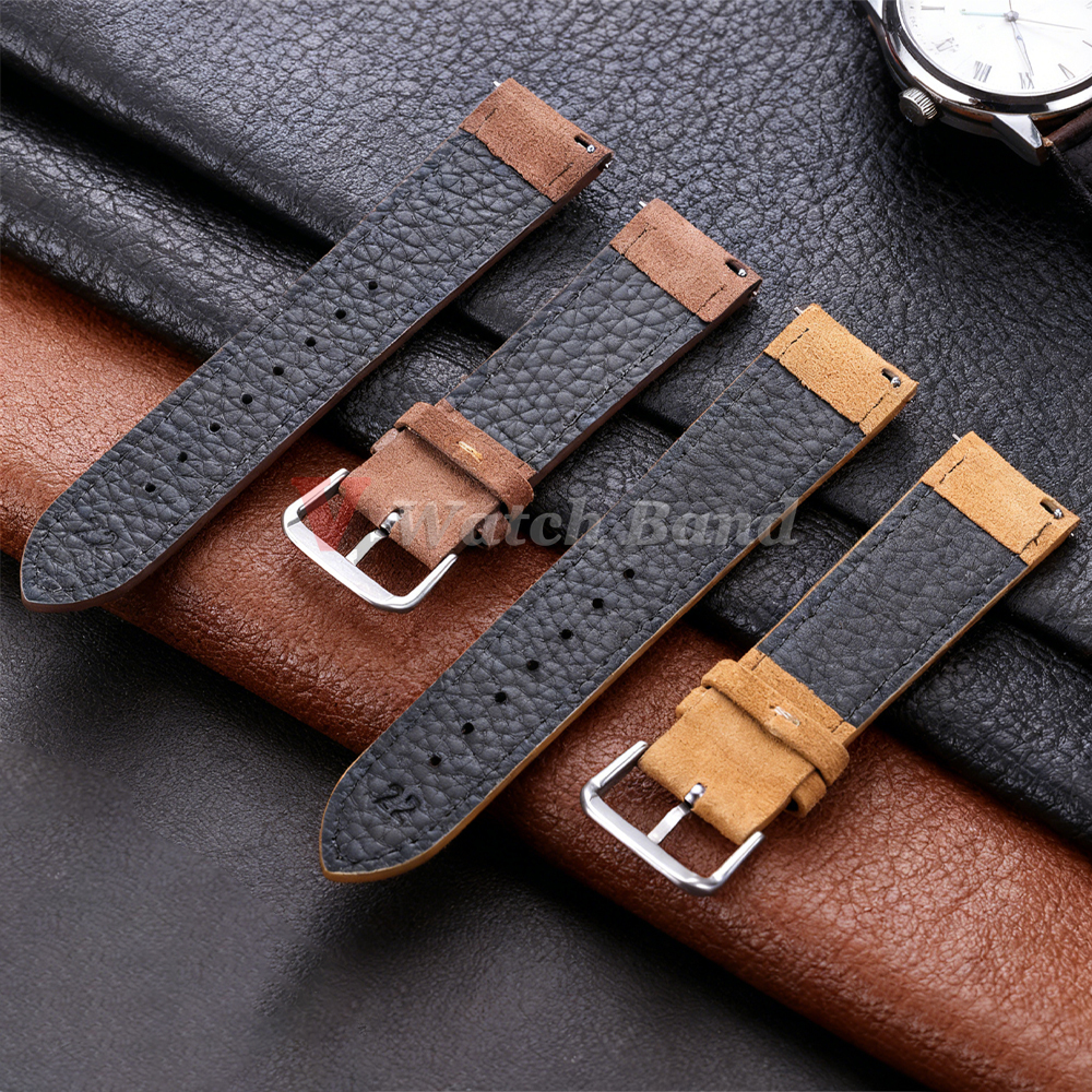 18/19/20/22mm Watch Band Genui - مراجعة Suede Strap Watch وسعره