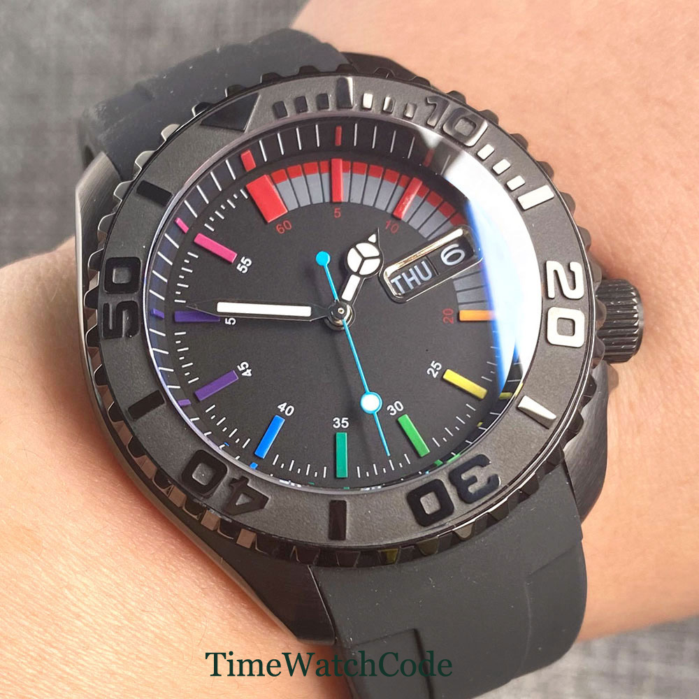 Tandorio 41mm 20ATM Diver Auto - مراجعة Rubber Strap Diver وسعره