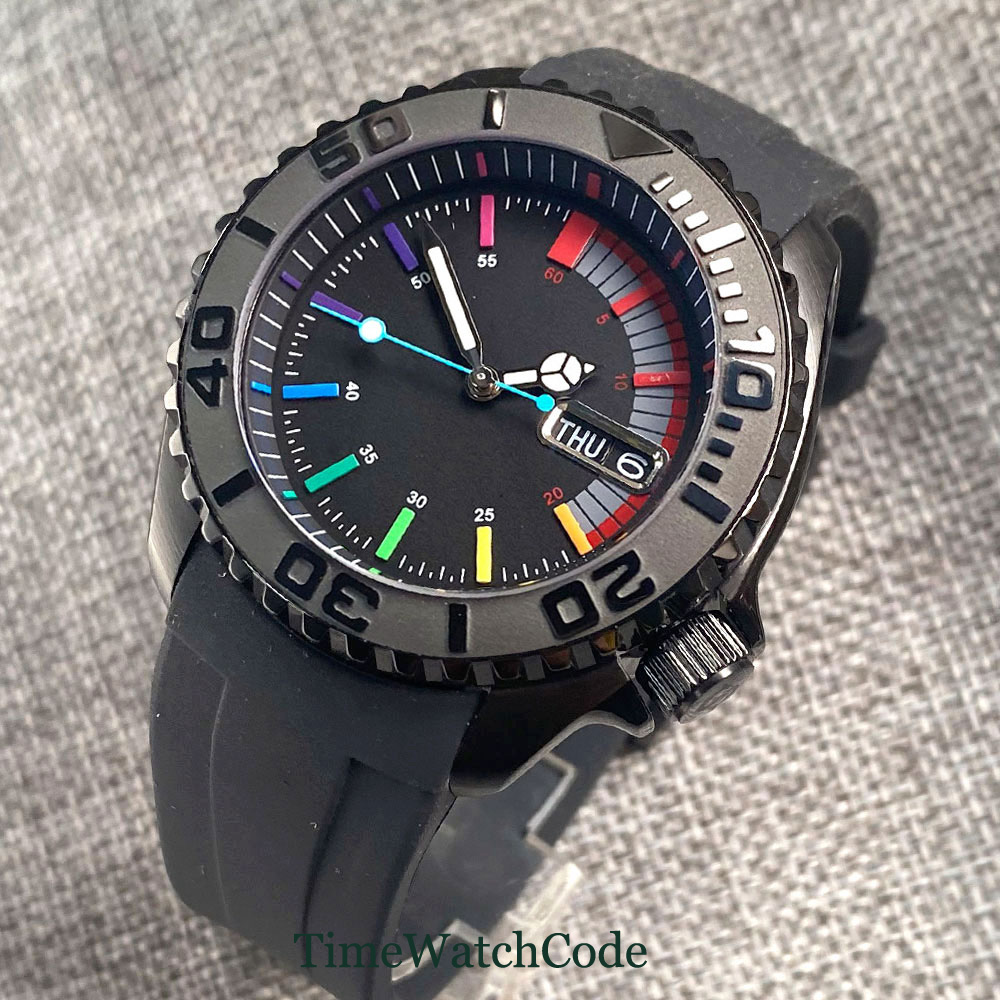 Tandorio 41mm 20ATM Diver Auto - مراجعة Rubber Strap Diver وسعره