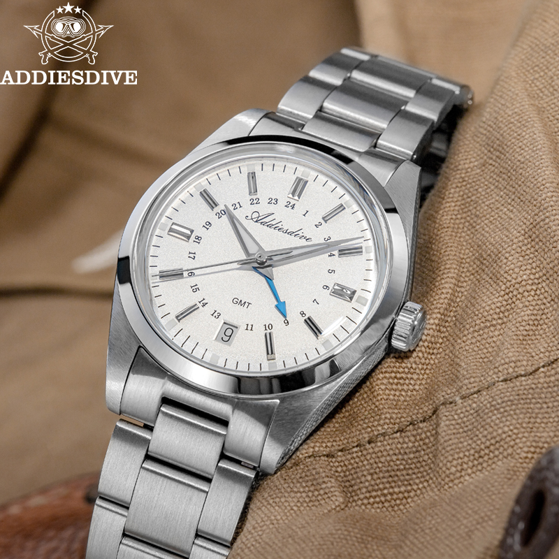 ADDIESDIVE Hot Brand 36mm Luxu - مراجعة Stainless Bracelet Diver وسعره