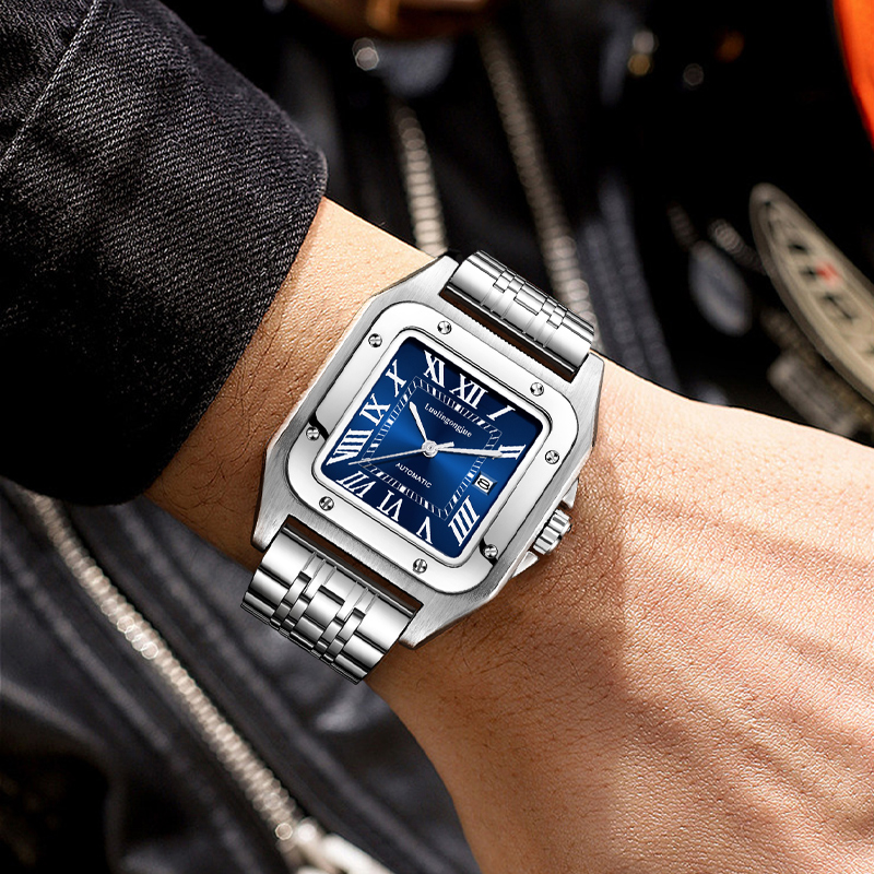 High-End Luxury Square Automat - مراجعة Butterfly Clasp Deployant وسعره