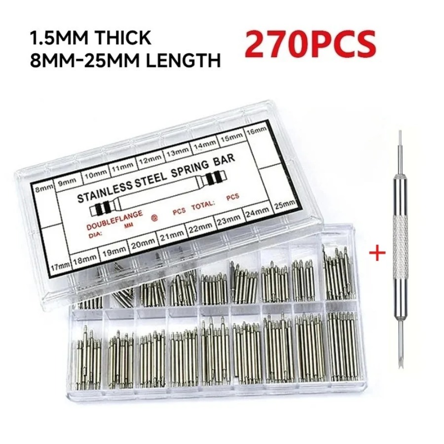270pcs/Box Strainless Steel Sp - مراجعة Spring Bar Tool Set وسعره