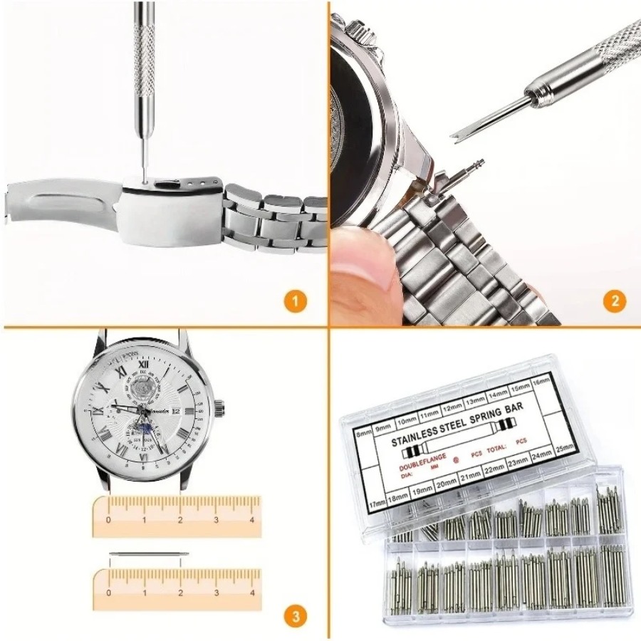 270pcs/Box Strainless Steel Sp - مراجعة Spring Bar Tool Set وسعره