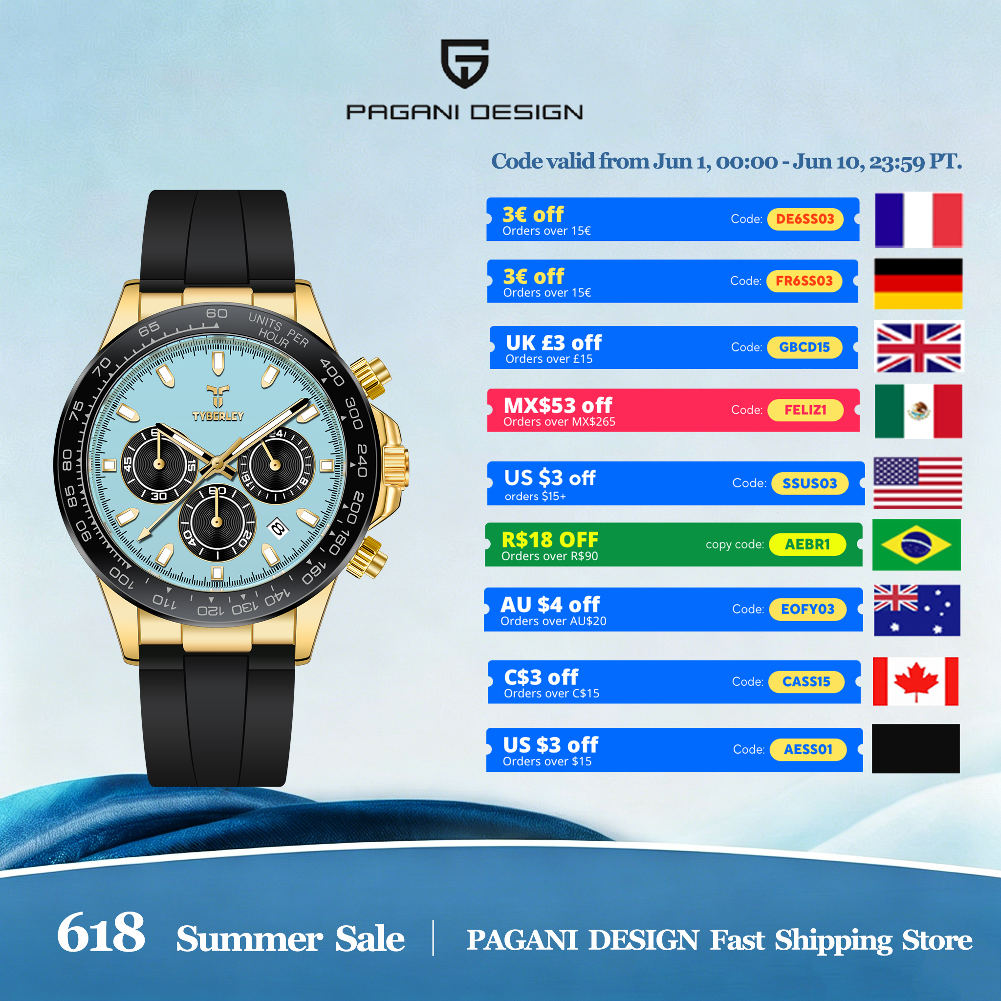 TYBERLEY Sophisticated Eleganc - مراجعة Rubber Strap Diver وسعره