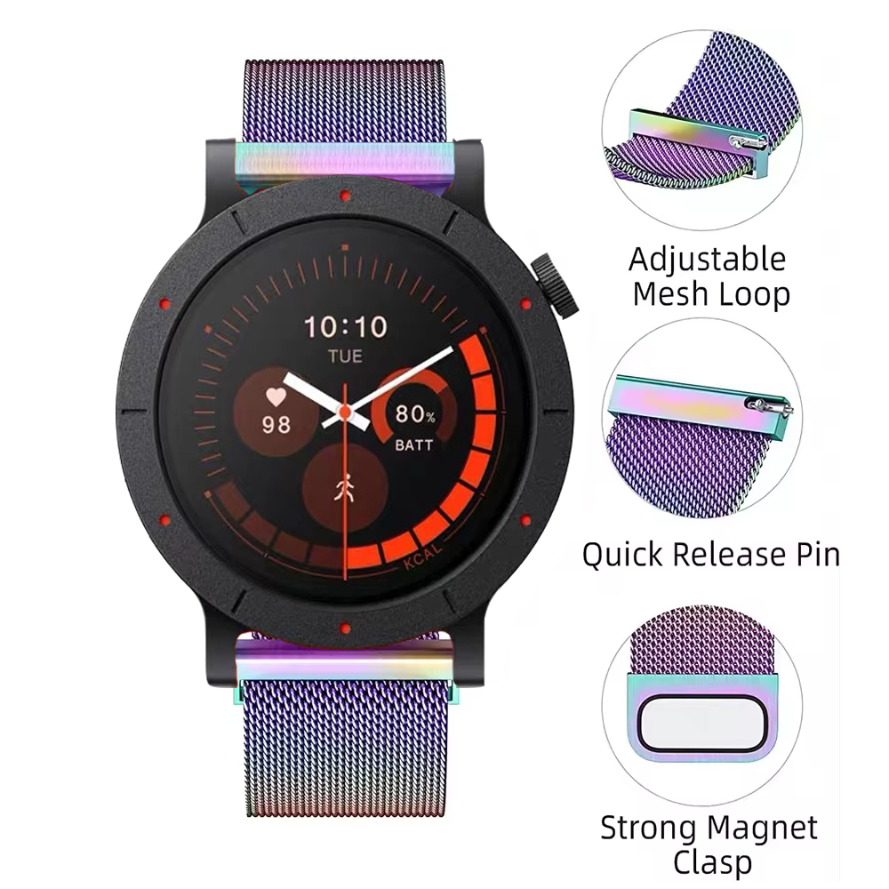 20/22mm Metal Milanese Loop Ba - مراجعة Milanese Loop Magnetic وسعره