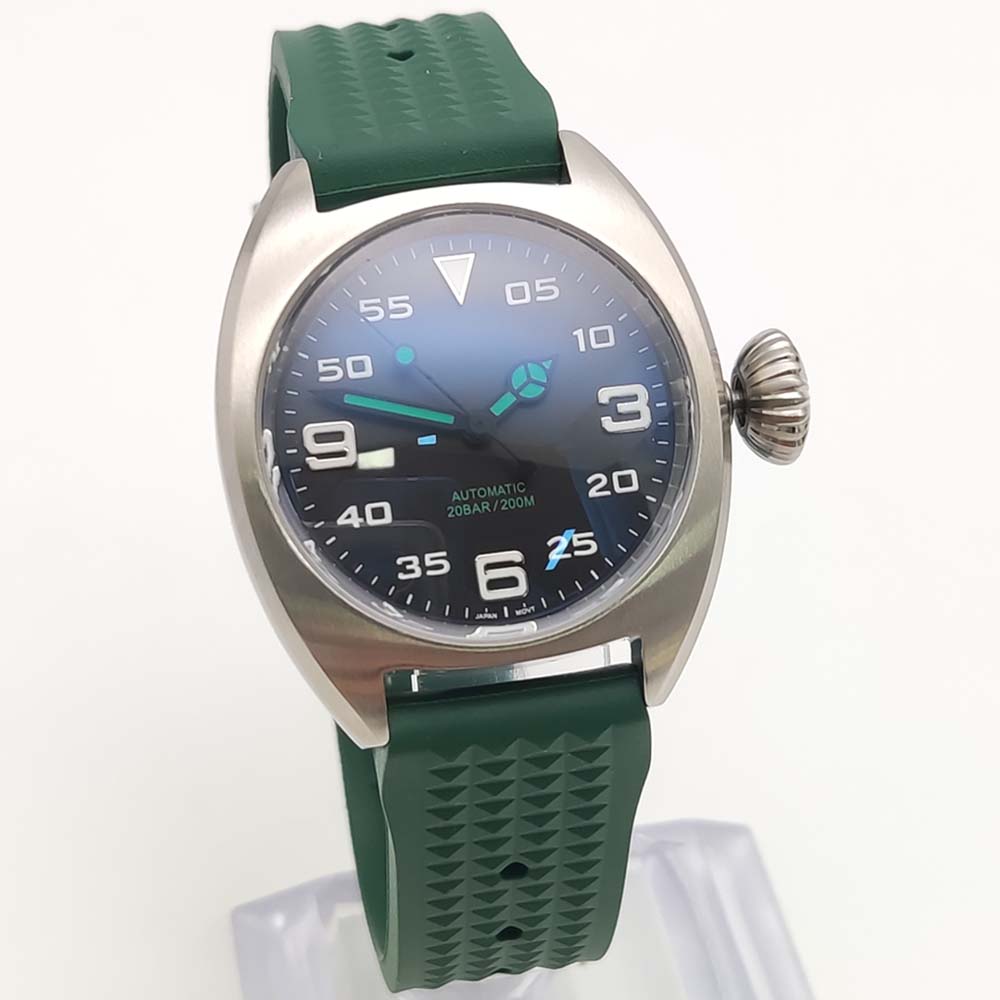 Fashion 36MM Self-Winding Move - مراجعة Rubber Strap Diver وسعره