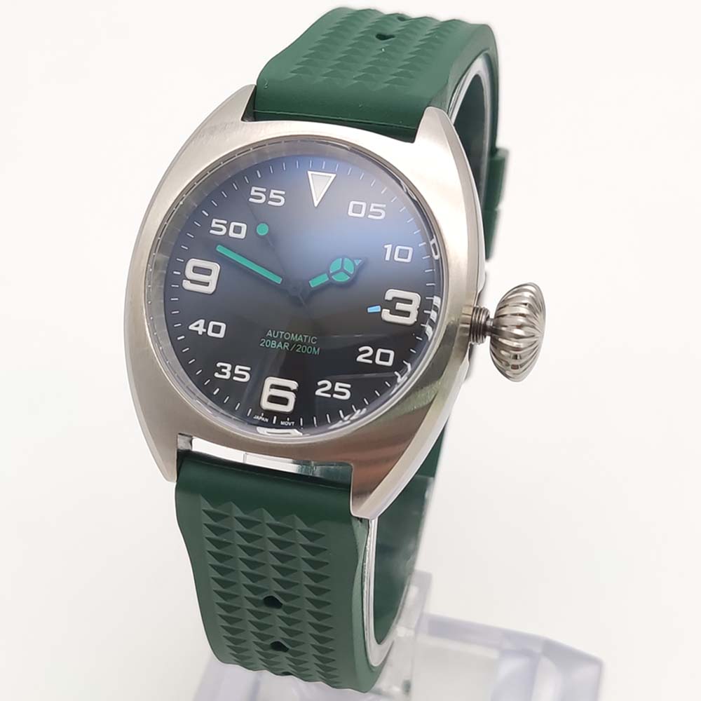 Fashion 36MM Self-Winding Move - مراجعة Rubber Strap Diver وسعره