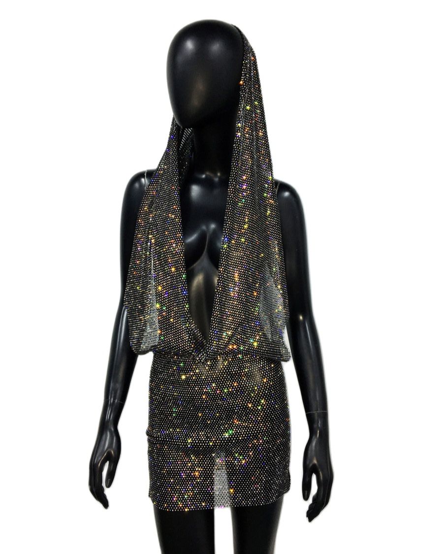 Y2K Streetwear See Through Mes - مراجعة Mesh Strap Metal وسعره