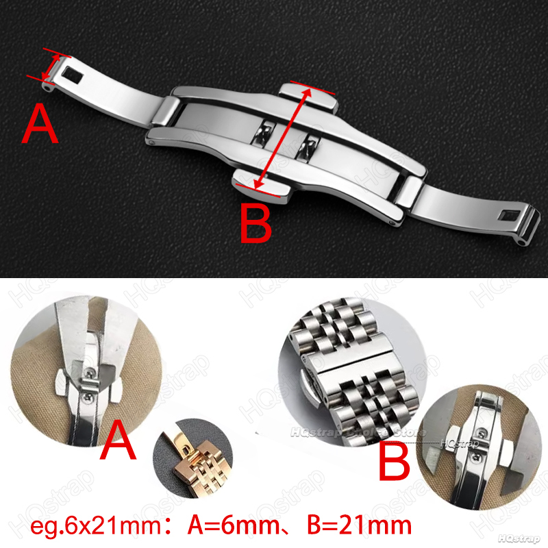 6mmx19/21/23/25mm Butterfly Bu - مراجعة Butterfly Clasp Deployant وسعره