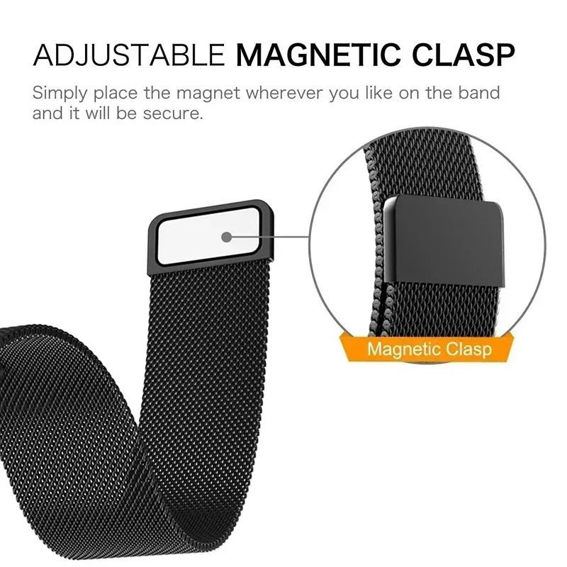 20mm 22mm Milanese Loop For CO - مراجعة Milanese Loop Magnetic وسعره