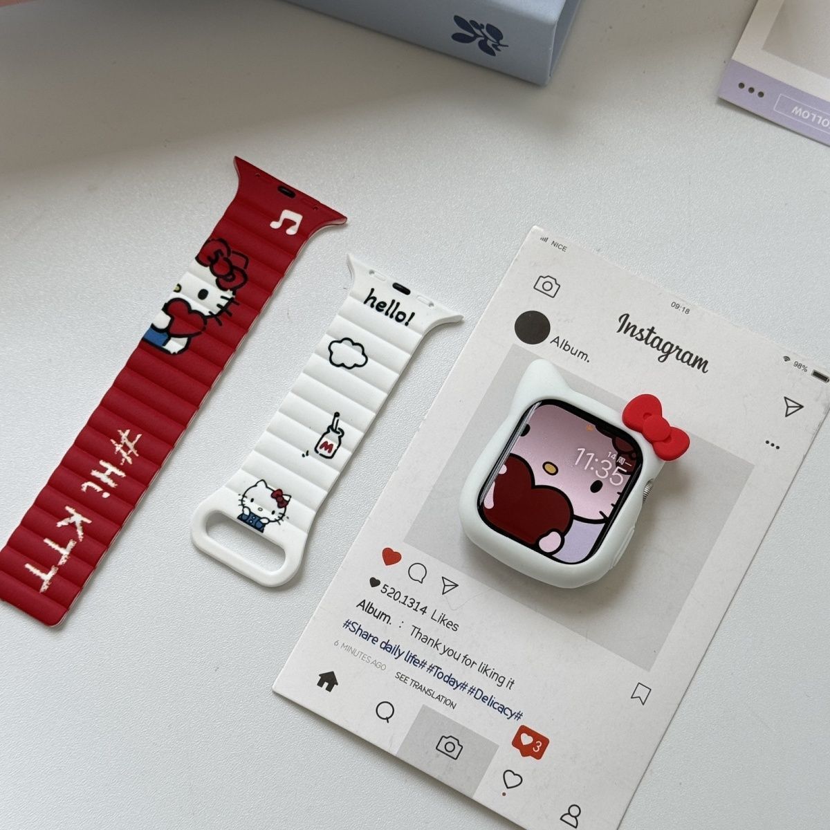 Anime Sanrio Hello Kitty Kurom - مراجعة Silicone Band Women وسعره