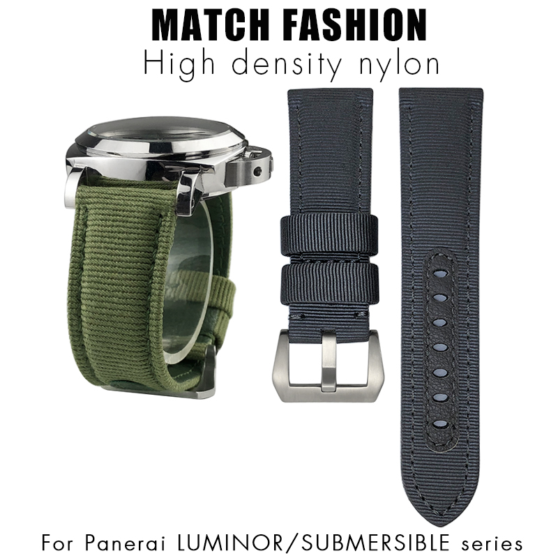 for Panerai 24mm New Nylon Wat - مراجعة Canvas Strap Watch وسعره