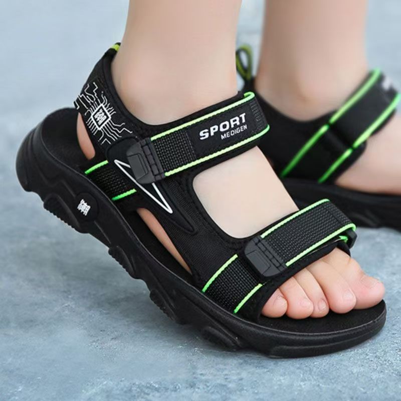 Boy's Summer New Velcro Beach  - مراجعة Sport Loop Velcro وسعره