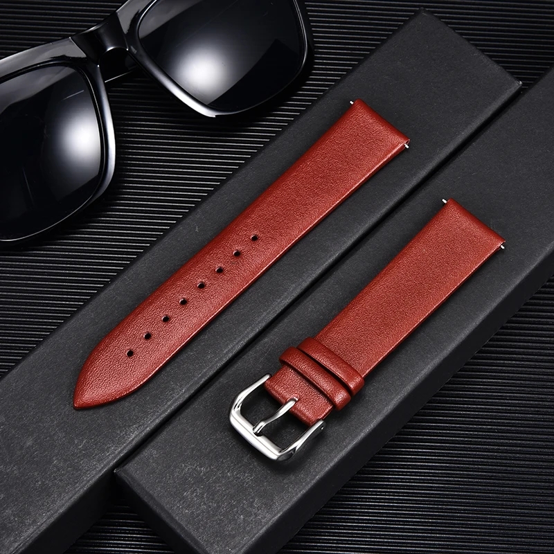 Ultra-thin Calfskin Leather Wa - مراجعة Rubber Strap Diver وسعره