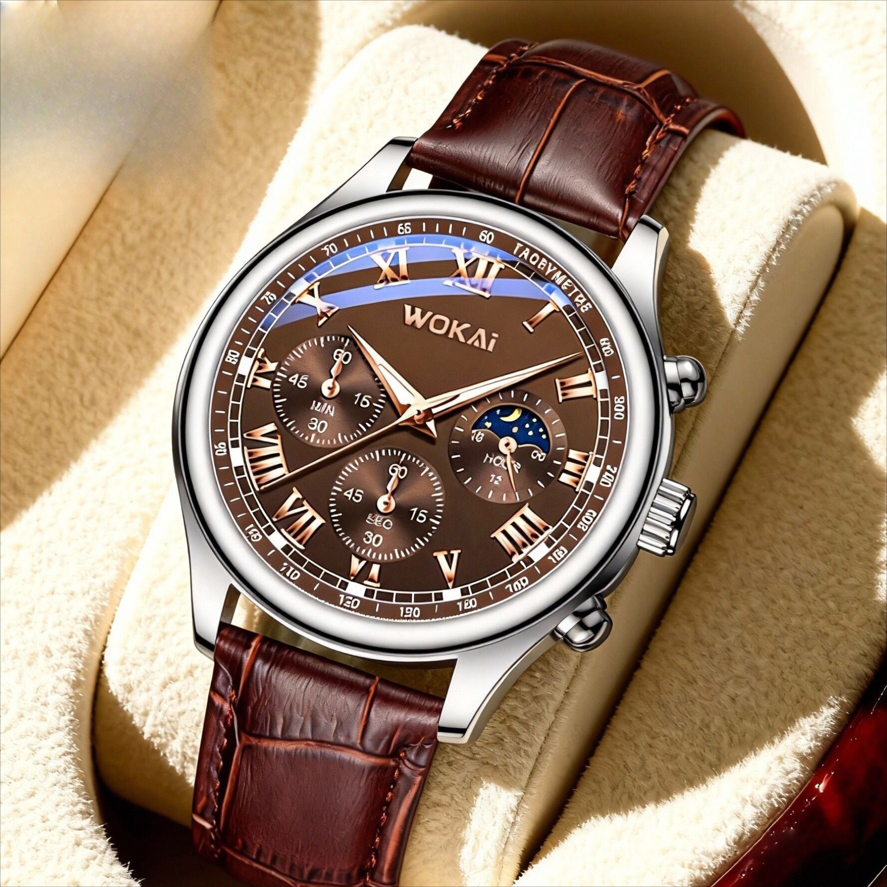 Luxury Men Business Watches Fa - مراجعة Leather Watch Band Men وسعره