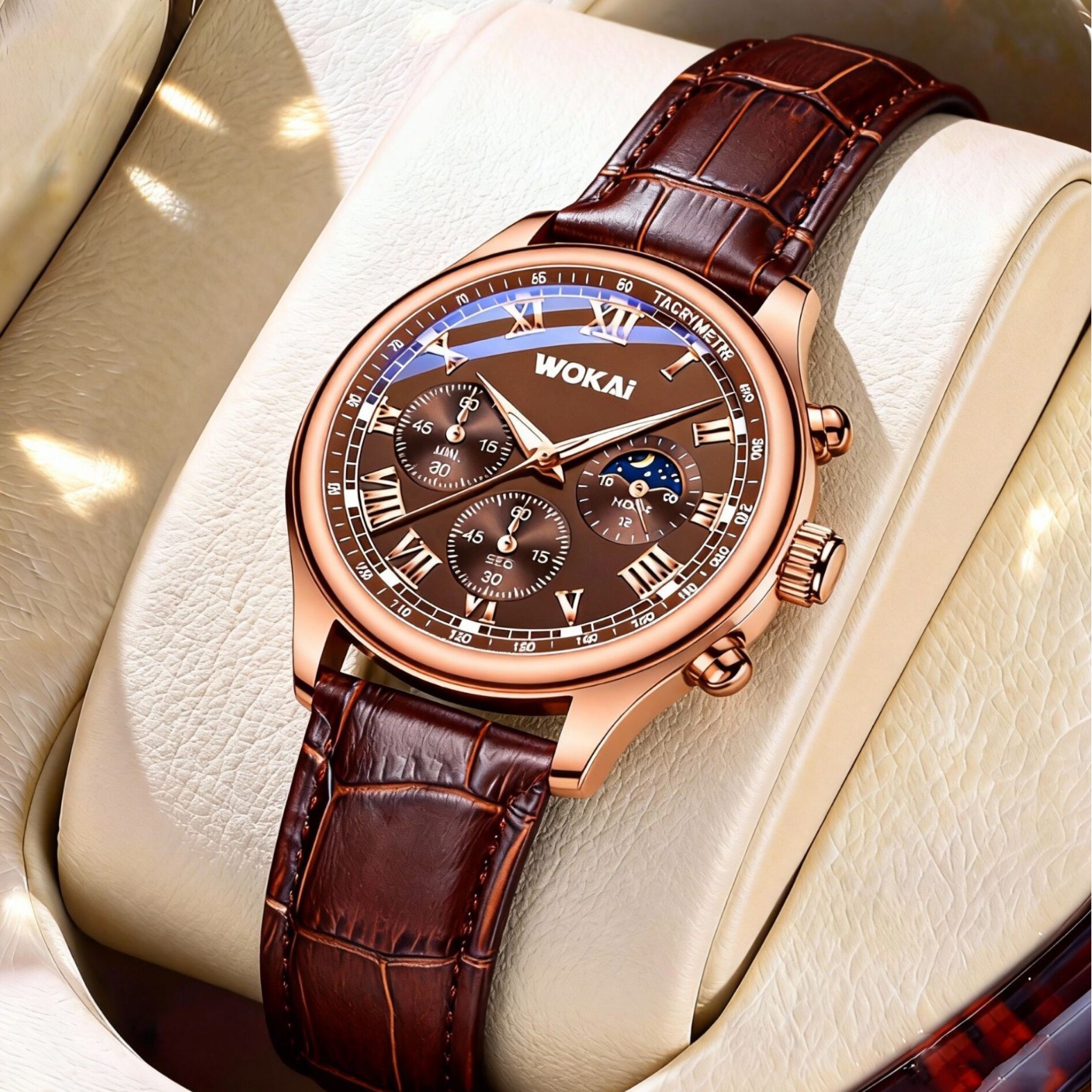 Luxury Men Business Watches Fa - مراجعة Leather Watch Band Men وسعره