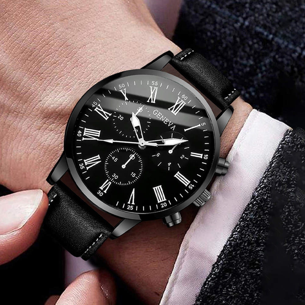 Fashion Men Business Watches C - مراجعة Leather Watch Band Men وسعره
