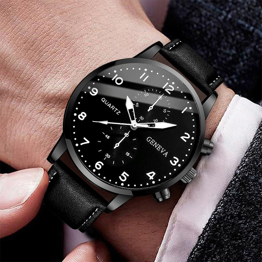Fashion Men Business Watches C - مراجعة Leather Watch Band Men وسعره