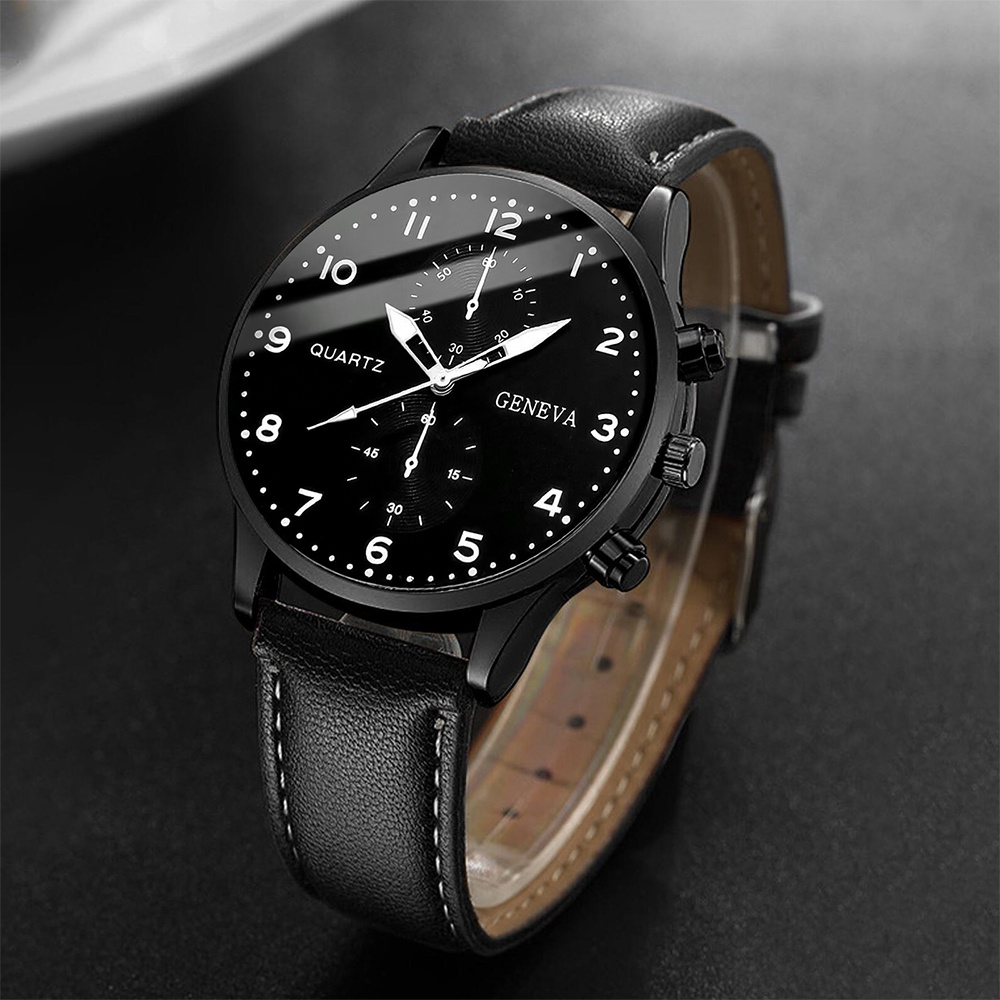 Fashion Men Business Watches C - مراجعة Leather Watch Band Men وسعره