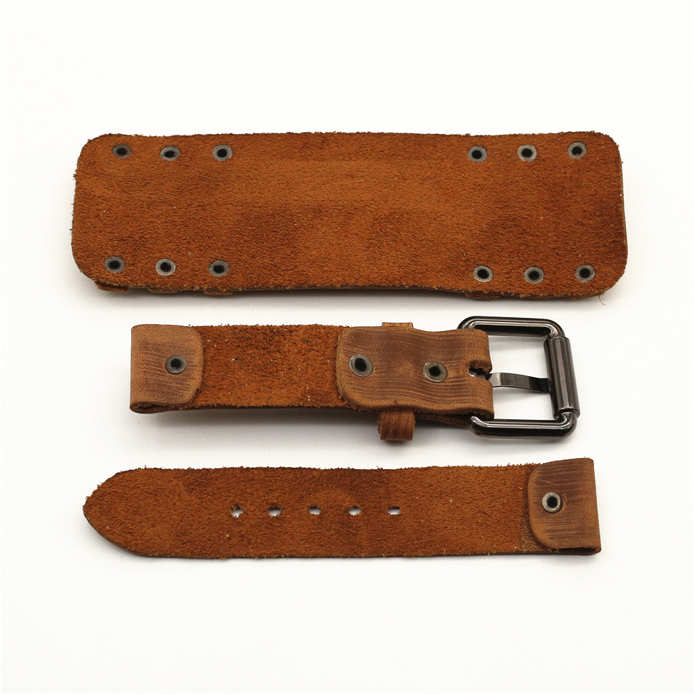 Punk Leather Watch Strap for M - مراجعة Tropic Strap Vintage وسعره