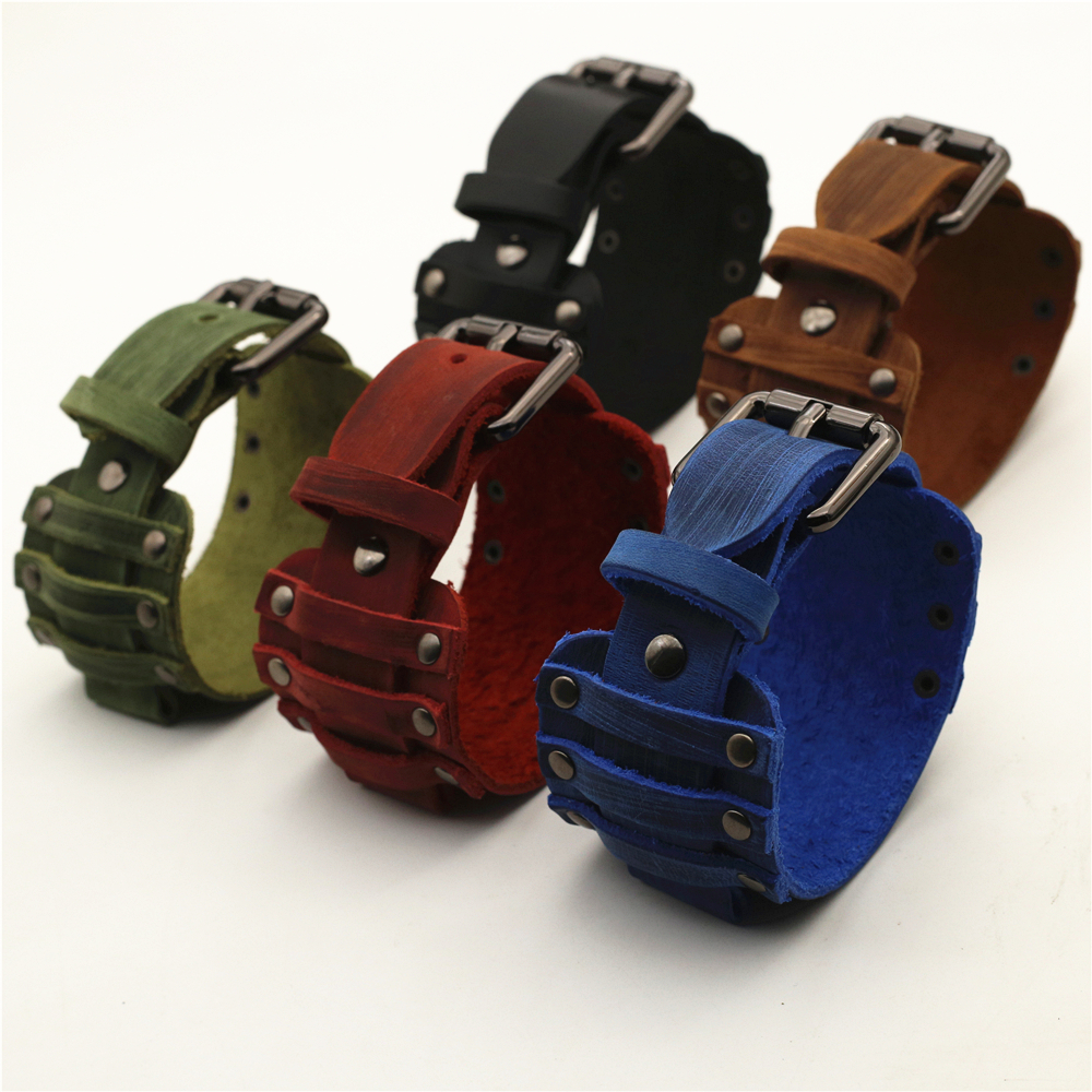 Punk Leather Watch Strap for M - مراجعة Tropic Strap Vintage وسعره