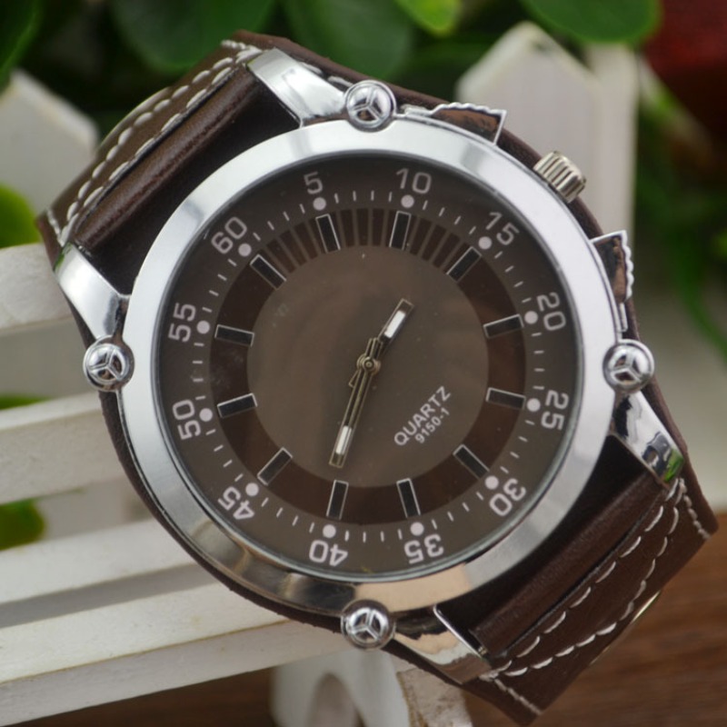 Fashion Brand Luxury Wristwatc - مراجعة Leather Watch Band Men وسعره
