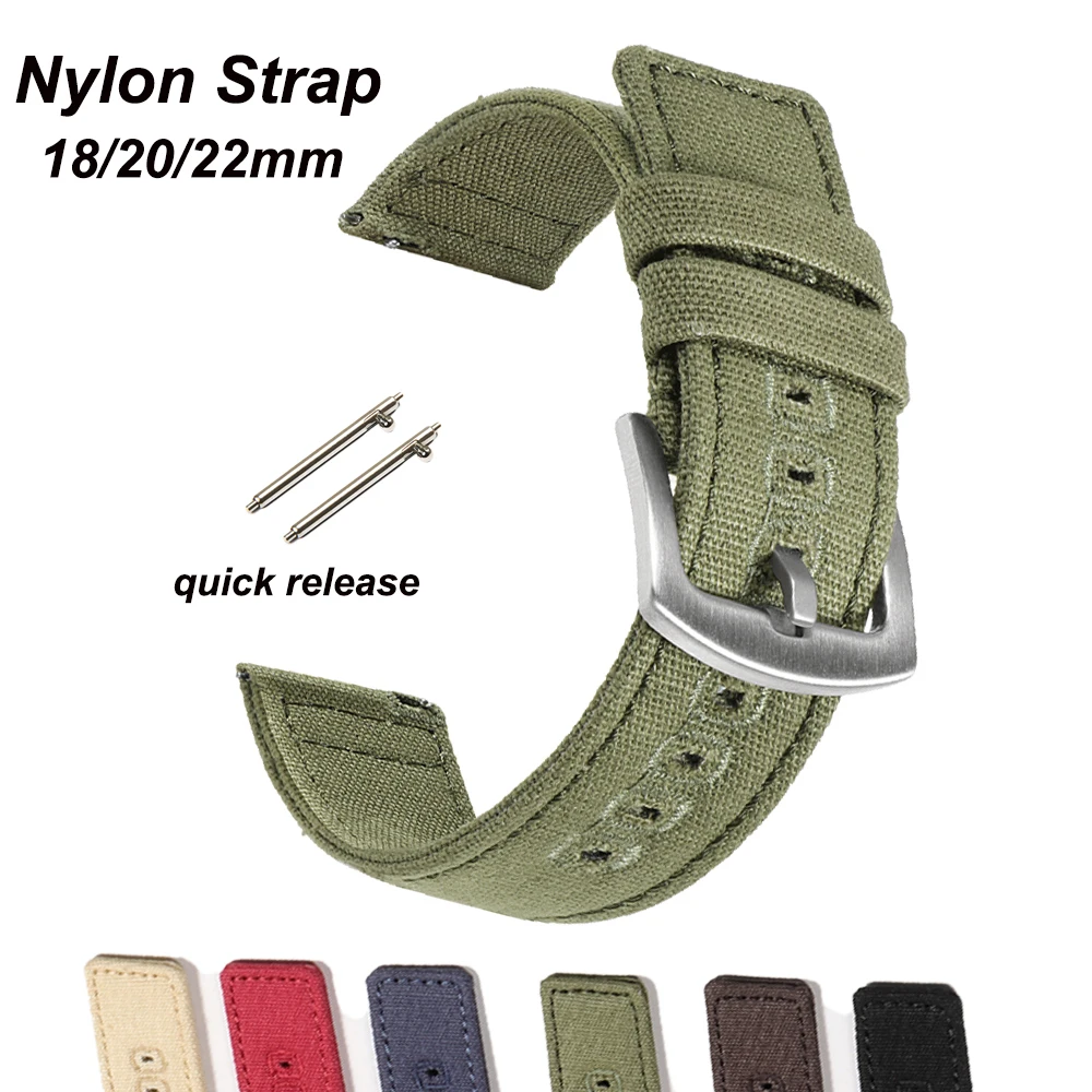 18mm 20mm Nylon Woven Canvas W - مراجعة Perlon Strap Woven وسعره