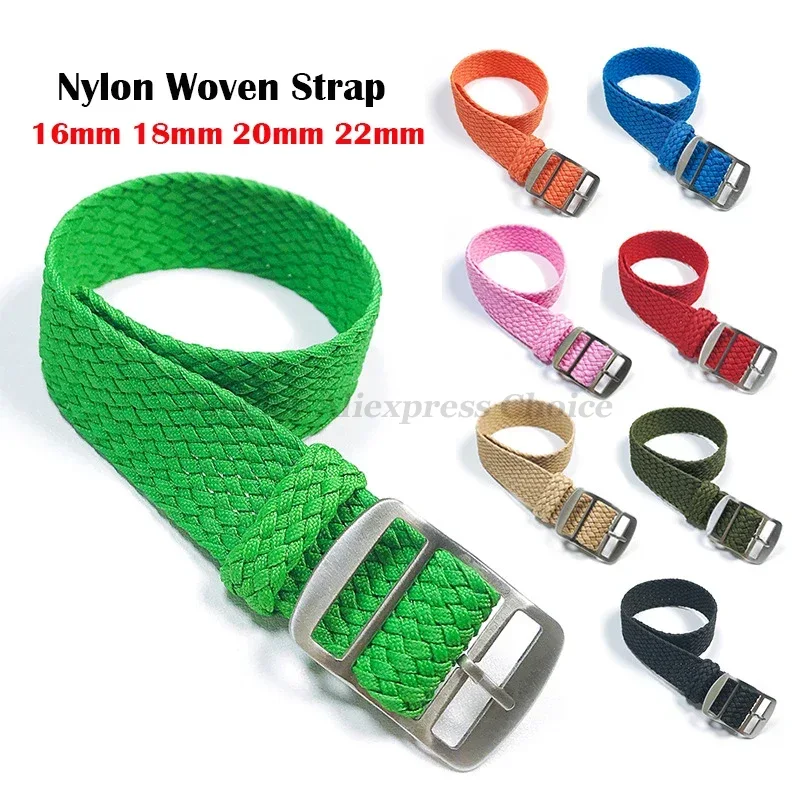 Fabric Woven Nylon Watch Band  - مراجعة Perlon Strap Woven وسعره
