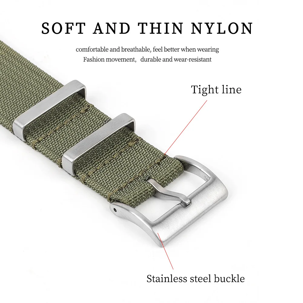 20mm 22mm High Quality Nylon W - مراجعة Canvas Strap Watch وسعره