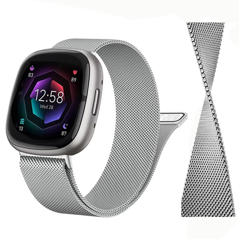 Milanese Loop strap for Fitbit - مراجعة Milanese Loop Magnetic وسعره