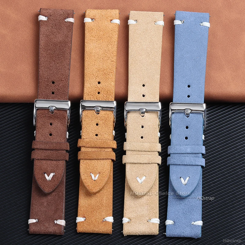 18mm 20mm 22mm High Quality Su - مراجعة Suede Strap Watch وسعره