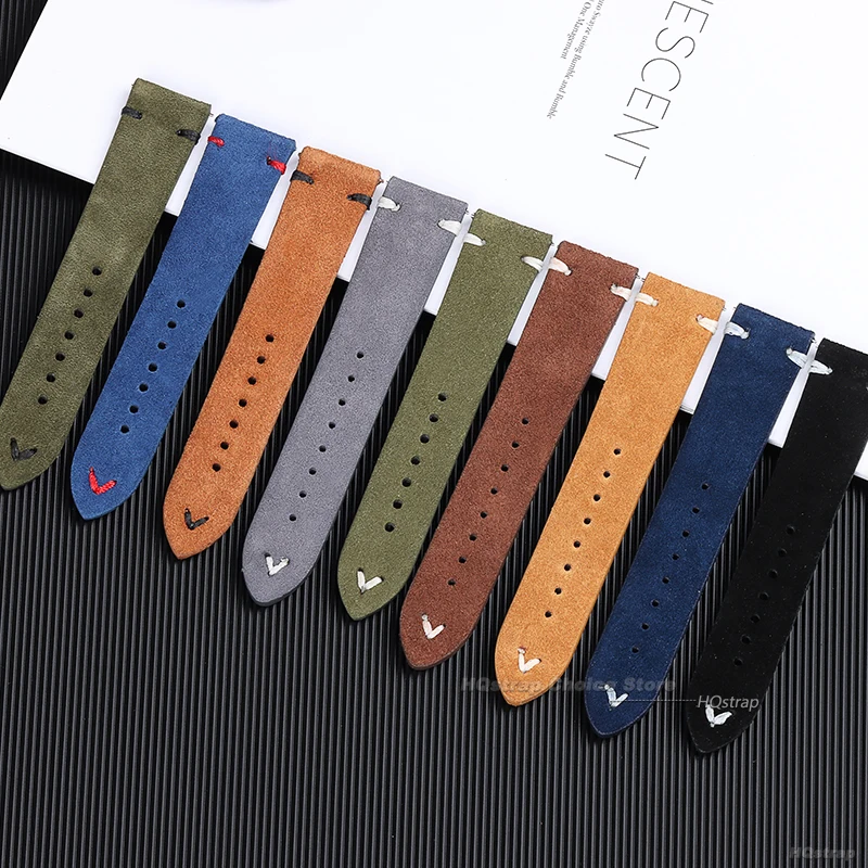 18mm 20mm 22mm High Quality Su - مراجعة Suede Strap Watch وسعره