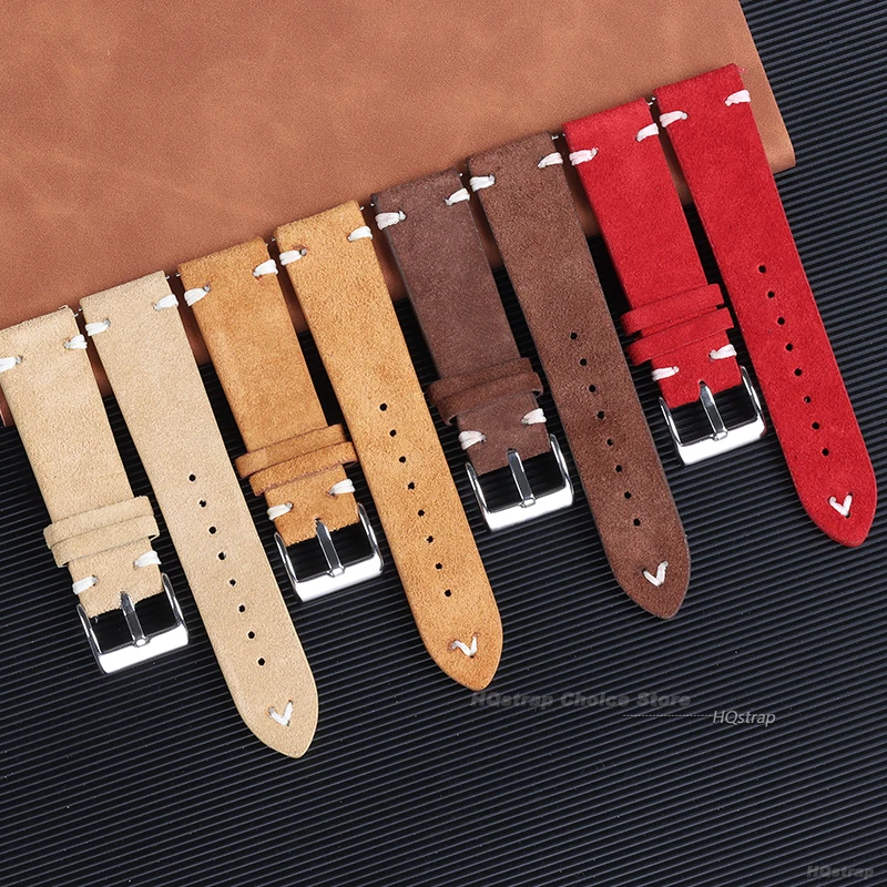 18mm 20mm 22mm High Quality Su - مراجعة Suede Strap Watch وسعره