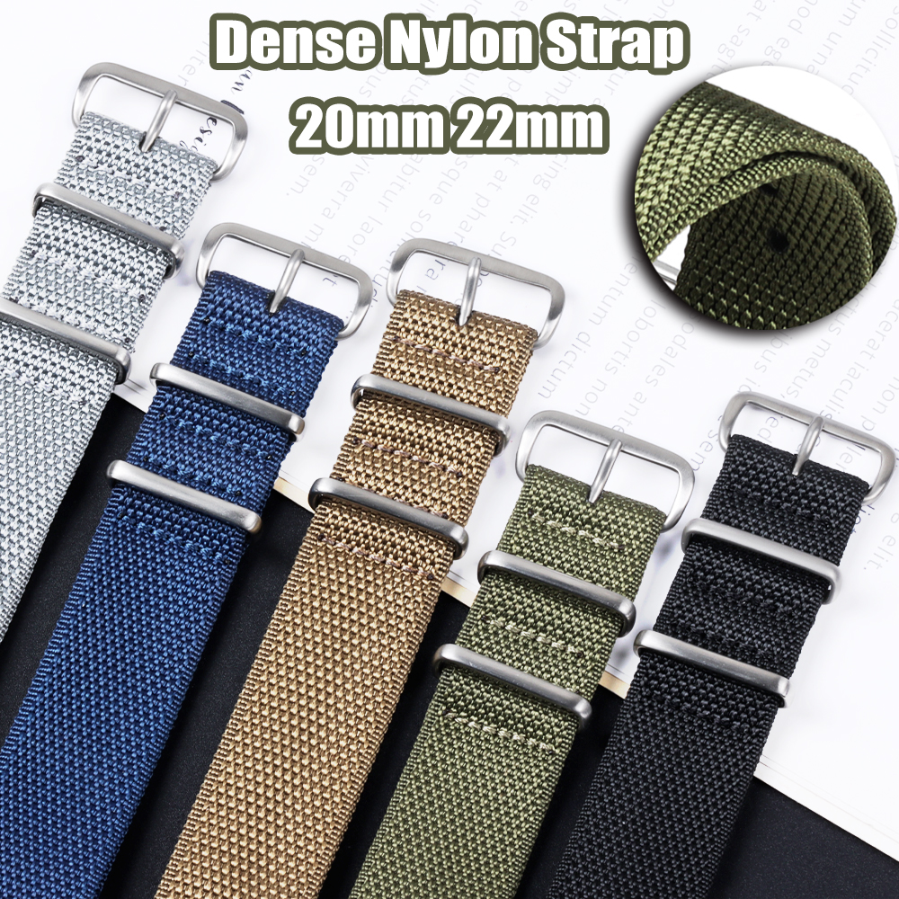 Dense Nylon Strap 20mm 22mm Wo - مراجعة Perlon Strap Woven وسعره
