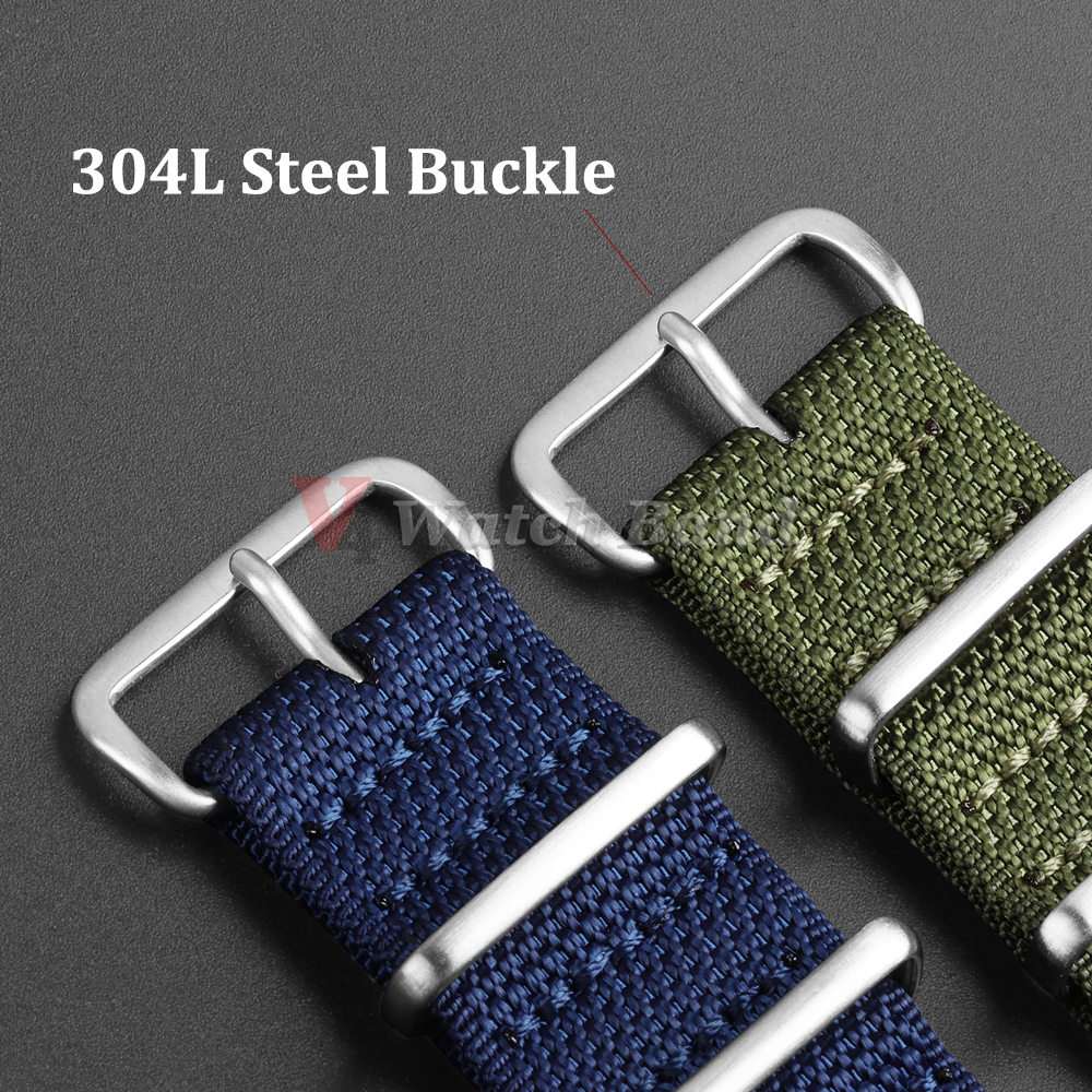 Dense Nylon Strap 20mm 22mm Wo - مراجعة Perlon Strap Woven وسعره