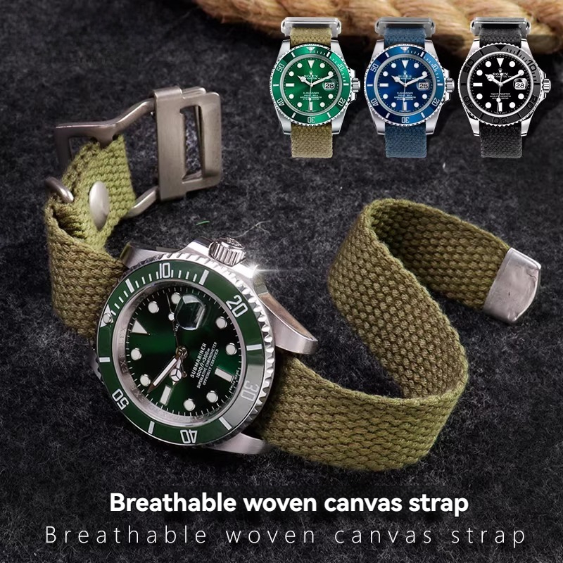 for Rolex Submariner Green/Bla - مراجعة Tropic Strap Vintage وسعره